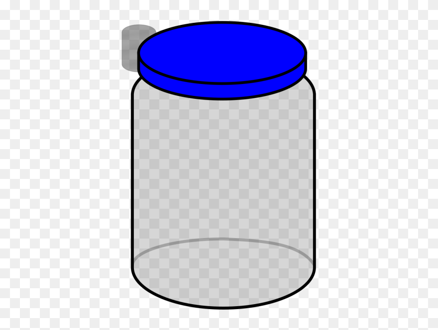Jar With Blue Lid Png Icons Clipart