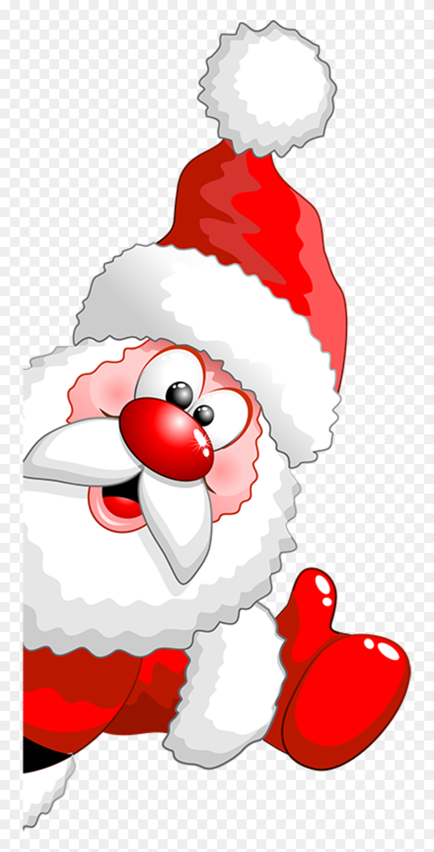 Santa Left Side - Noel Clipart - Png Download