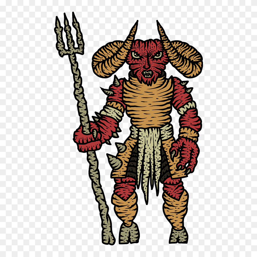 Demon Clipart - Illustration - Png Download
