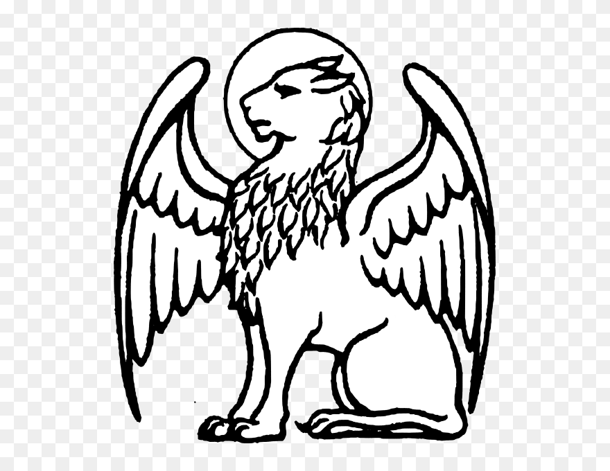 Picture - St Mark Lion Drawing Clipart