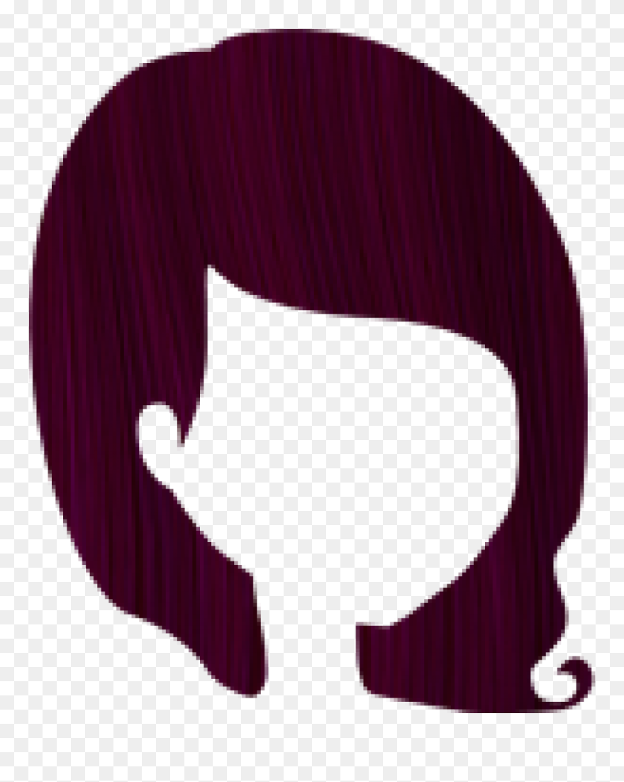 Crazy Colour Bordeaux - Colorful Hair Transparent Background Clipart