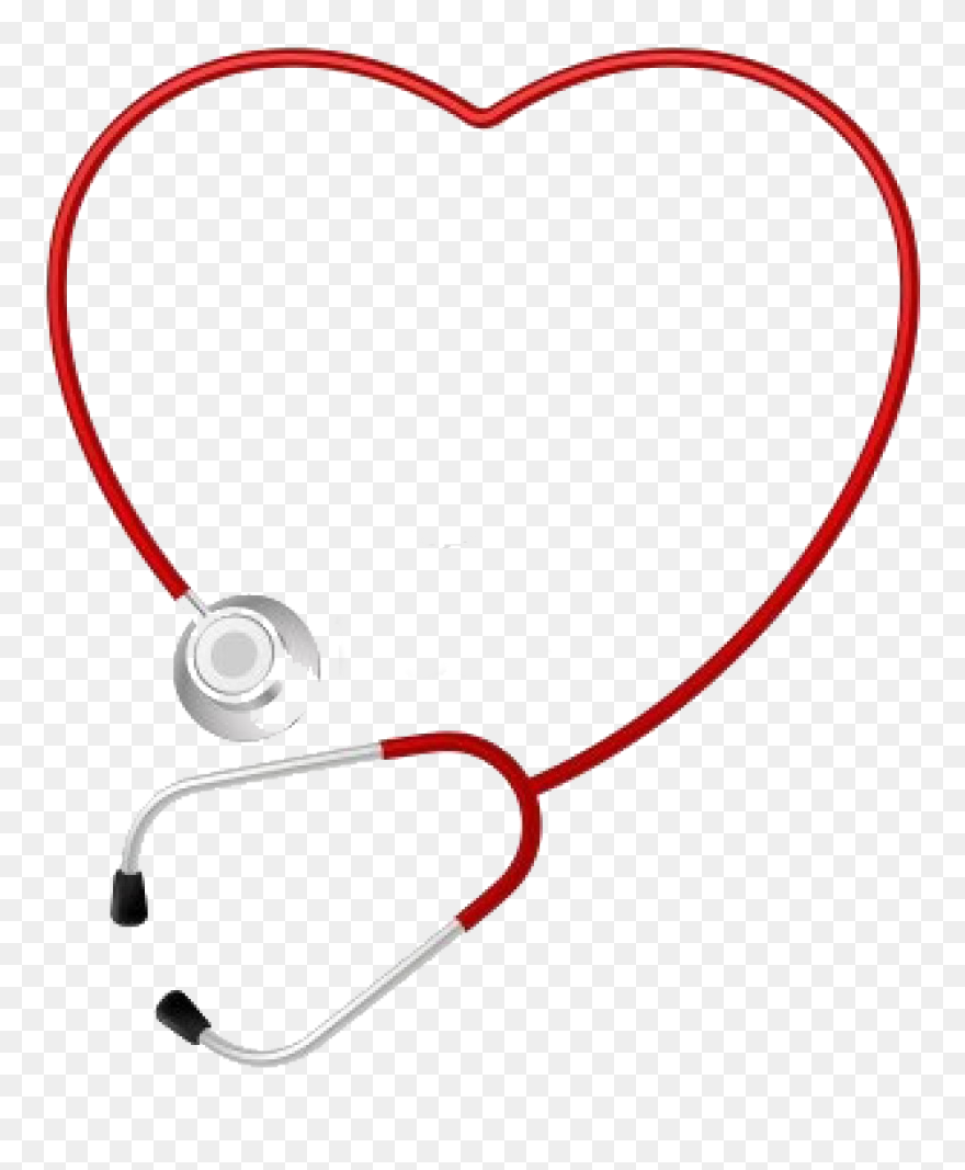 Stethoscope Heart Medicine Cardiology Pulse - Heart Stethoscope Clipart