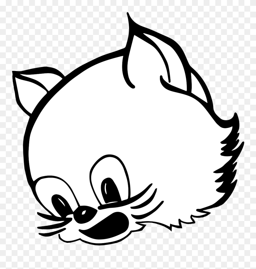 Wildcat Head - Huntertown Elementary School Clipart