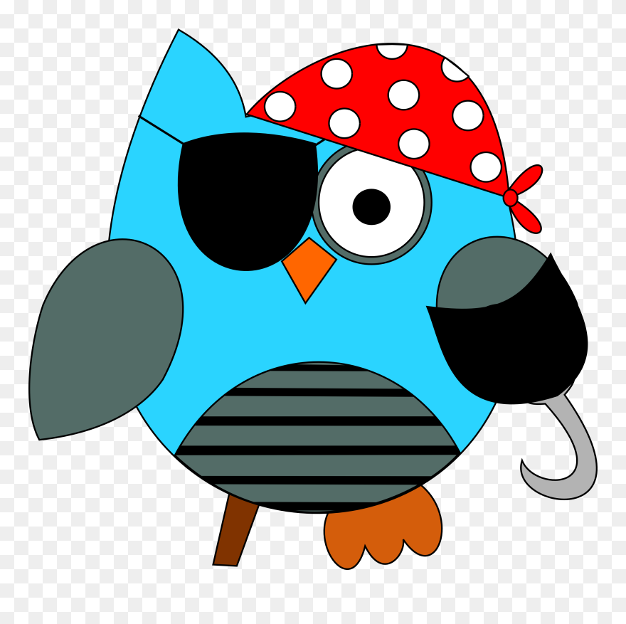 Pirate Owl Clip Art - Png Download