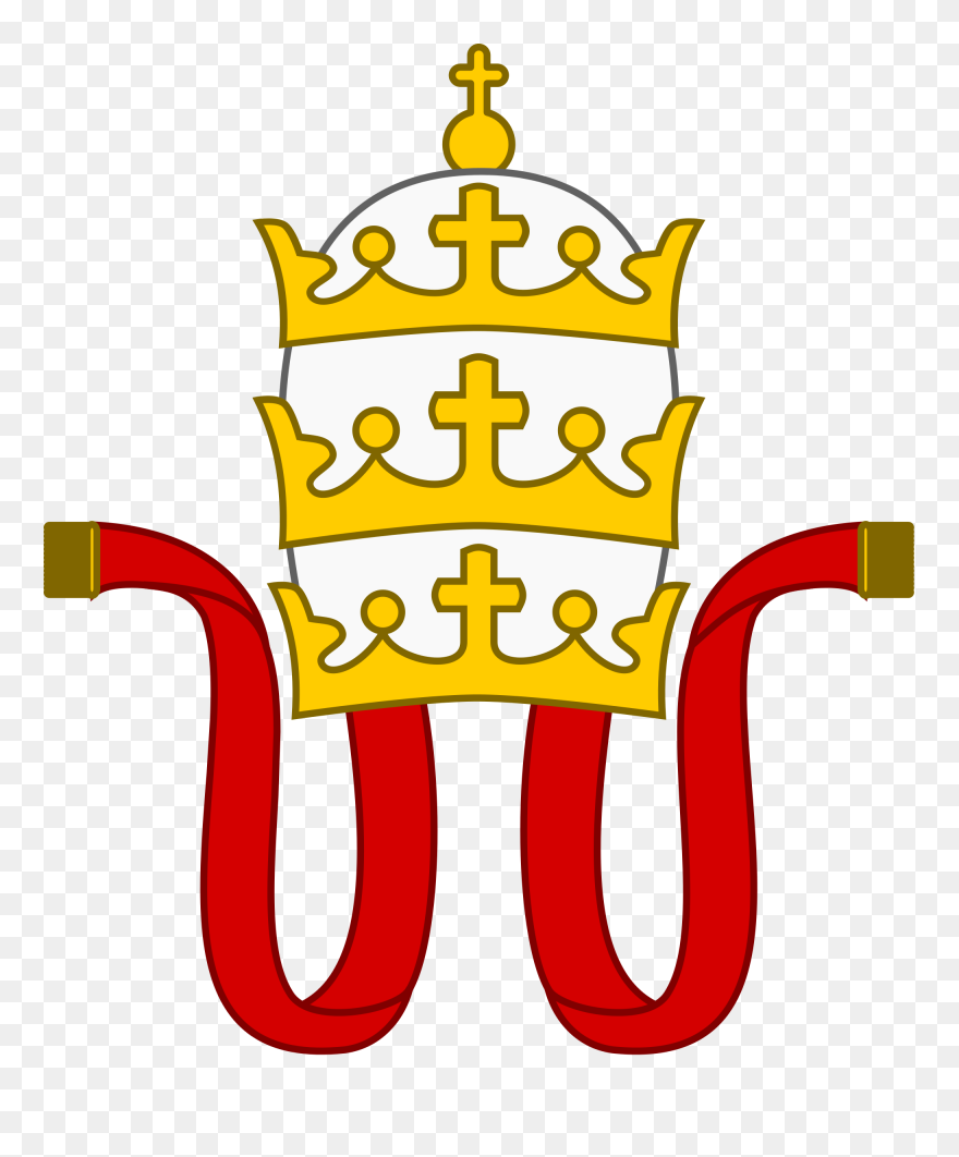 Papal Tiara Clipart , Png Download - Pope Papal Tiara Vector Transparent Png