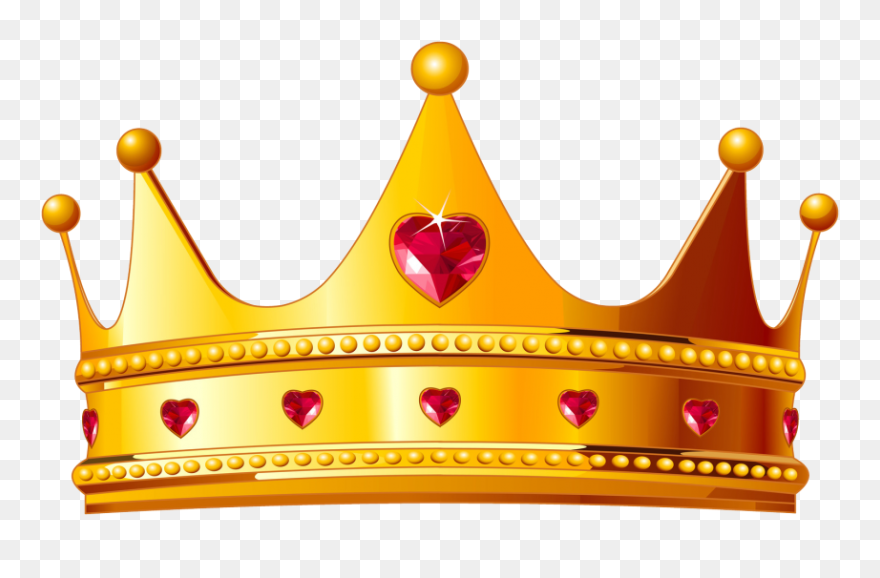 Gold Cartoon Crown For Queen Clipart