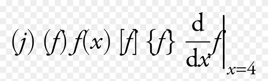 Transparent Math Clip Art Black And White - Latex Garamond Math Mode - Png Download