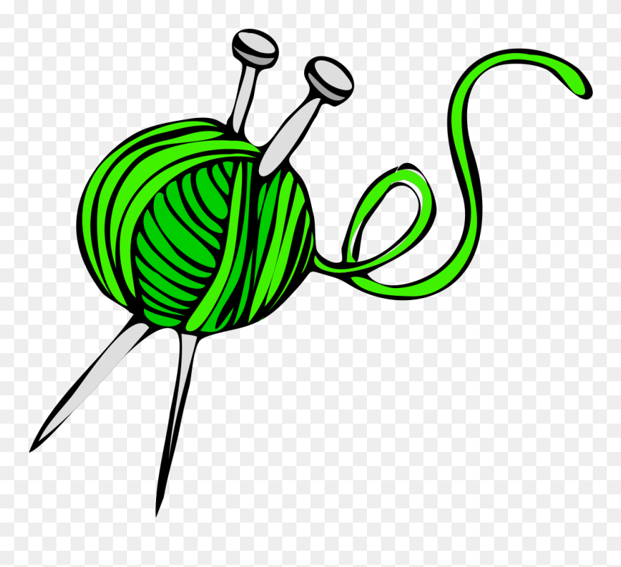 Green Yarn Svg Clip Arts - Yarn Vector - Png Download