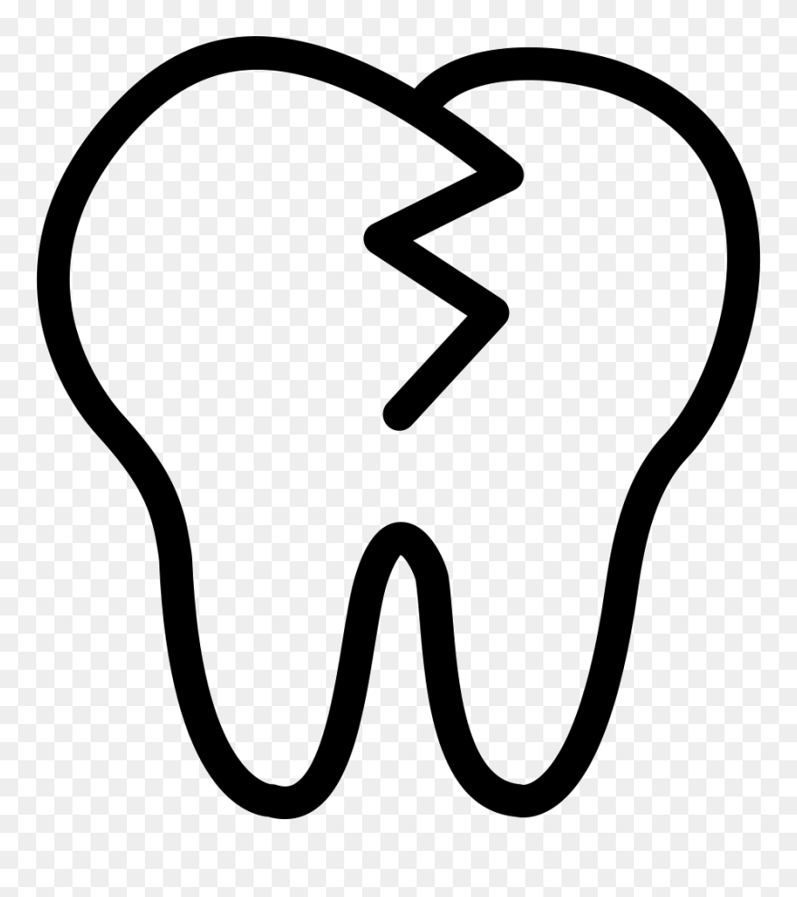 Tooth Shape Outline - Diente Png Clipart