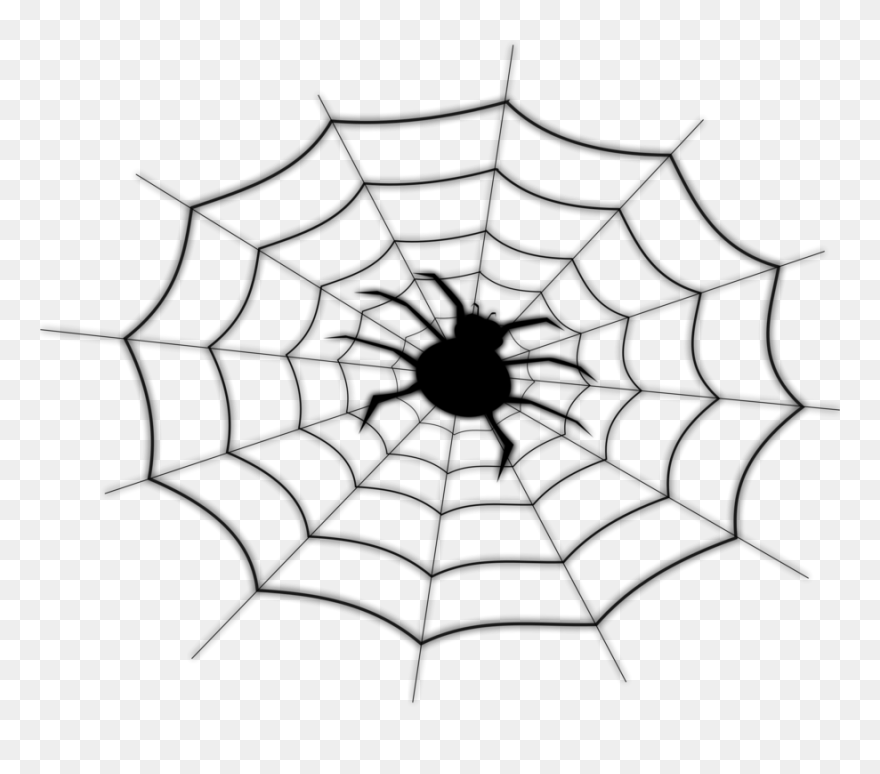 Symmetry,monochrome Photography,artwork - Spider Man Drawing Web Clipart