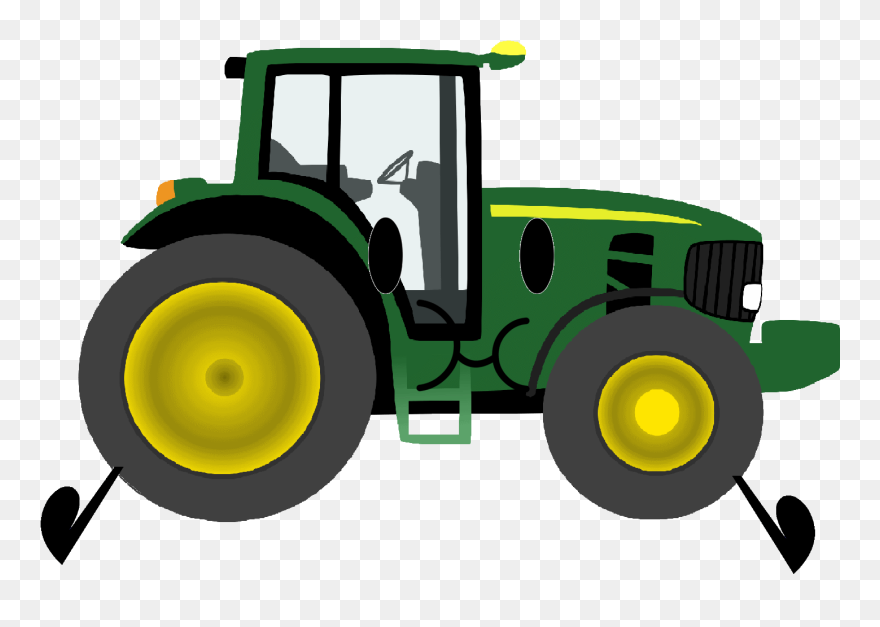 John Deere Clip Art Christmas Tractor Agriculture - Tractor Clipart - Png Download