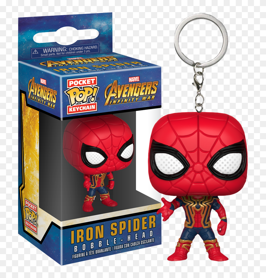Funko Pop Vinyl - Pocket Pop Iron Spider Clipart