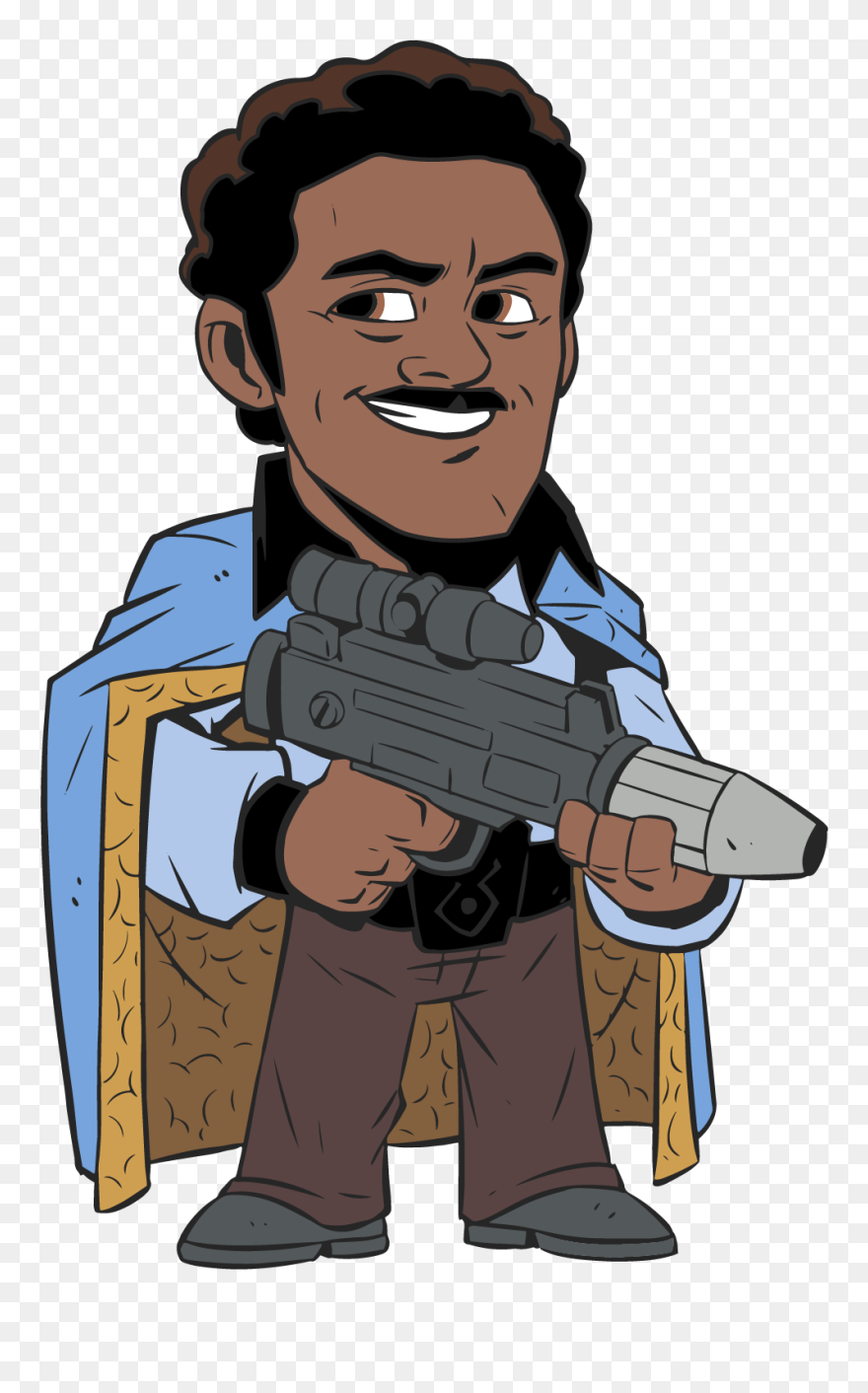 Star Wars Lando Cartoon Clipart
