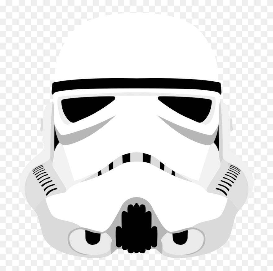 Stormtrooper Helmet Vector - Stormtrooper Helmet Transparent Background Clipart