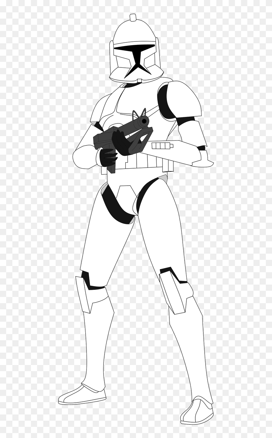 Star Wars Clone Trooper Drawing Clipart