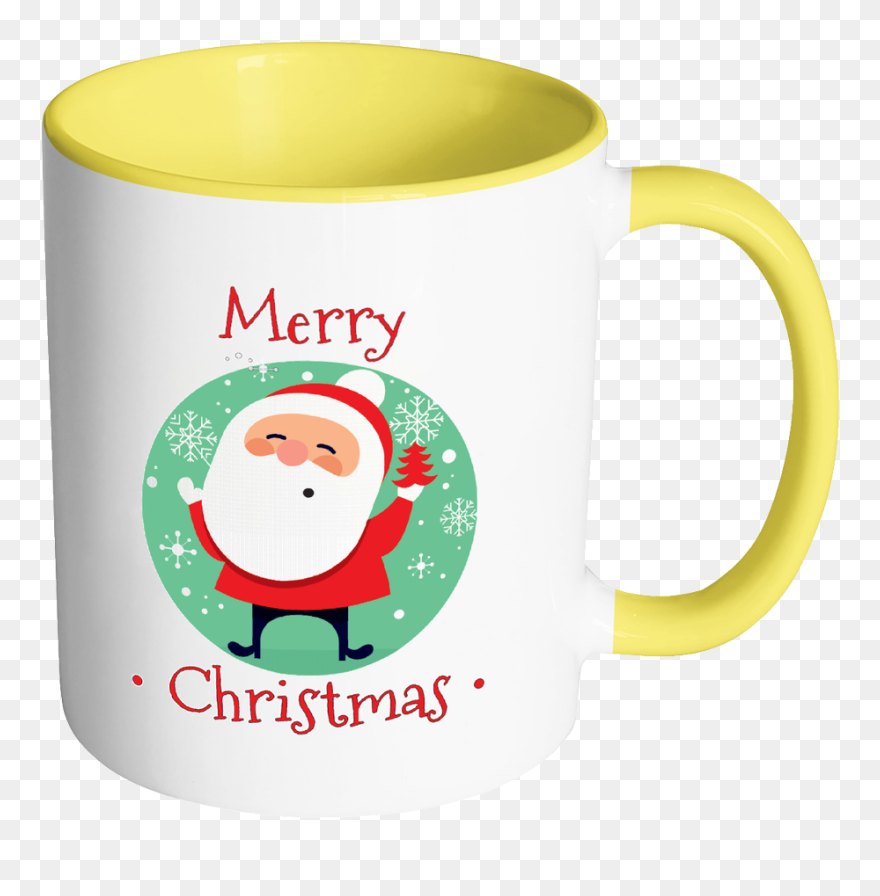 Merry Christmas Ceramic - Christmas Coffee Mug Transparent Background Clipart