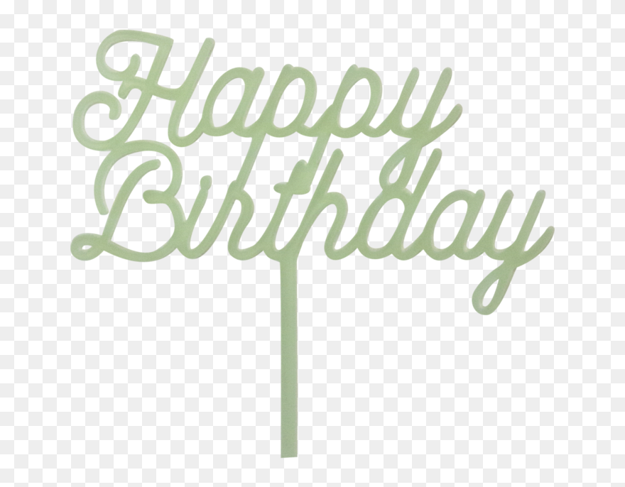 Transparent Happy Birthday Vintage Png - Calligraphy Clipart