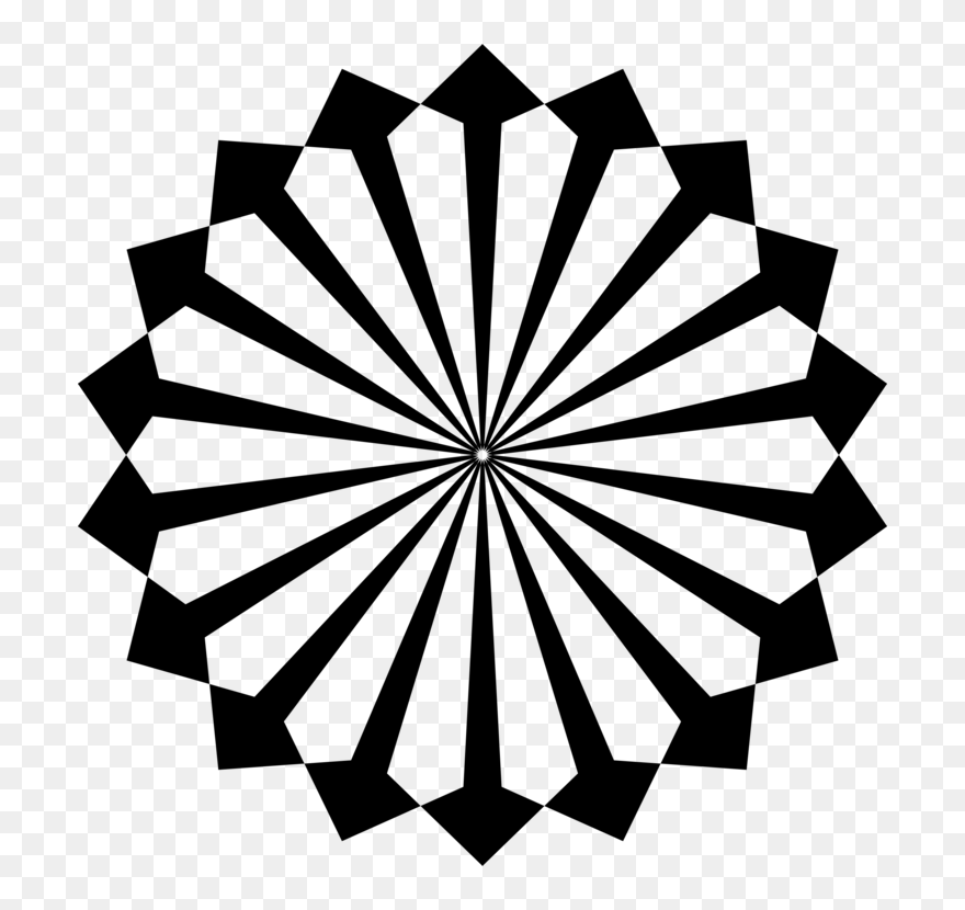 Triangle,angle,symmetry - Template Svg Paper Flower Centres Clipart