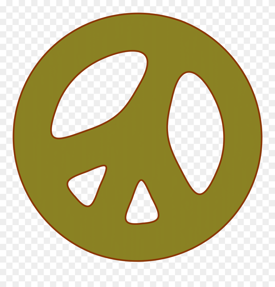 Free Clip Art Peace Sign Clipart - Green Peace Sign Png Transparent Png