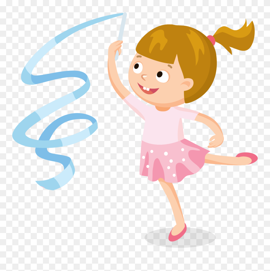 Dans Eden Çocuk Çizimi Clipart