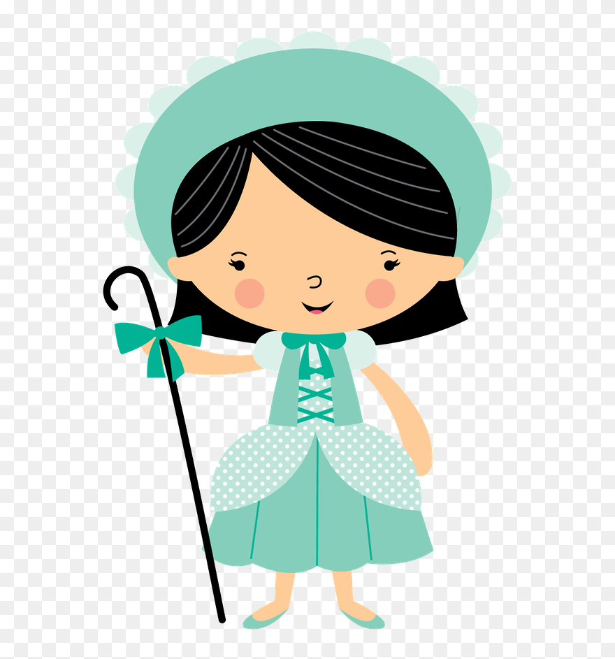 Little Bo Peep And Her Sheep - Mary Had A Little Lamb Clipart - Png Download