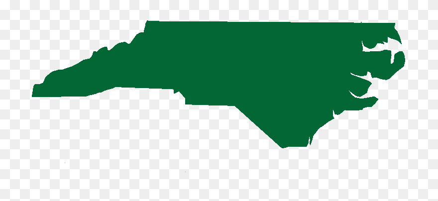 North Carolina U - North Carolina Map Blue Clipart