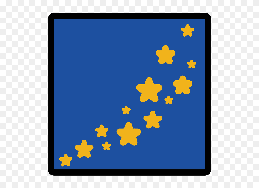 Milky Way Emoji Clipart - Shoot For The Stars Cartoon - Png Download