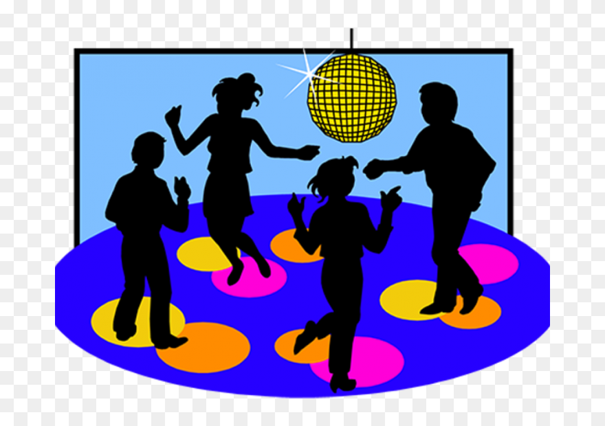 Disco Dancer Silhouette Cartoon Clipart