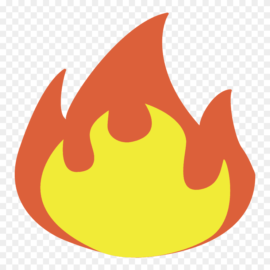 Fire Emoji Clipart - Fire Emoji Png Transparent Png