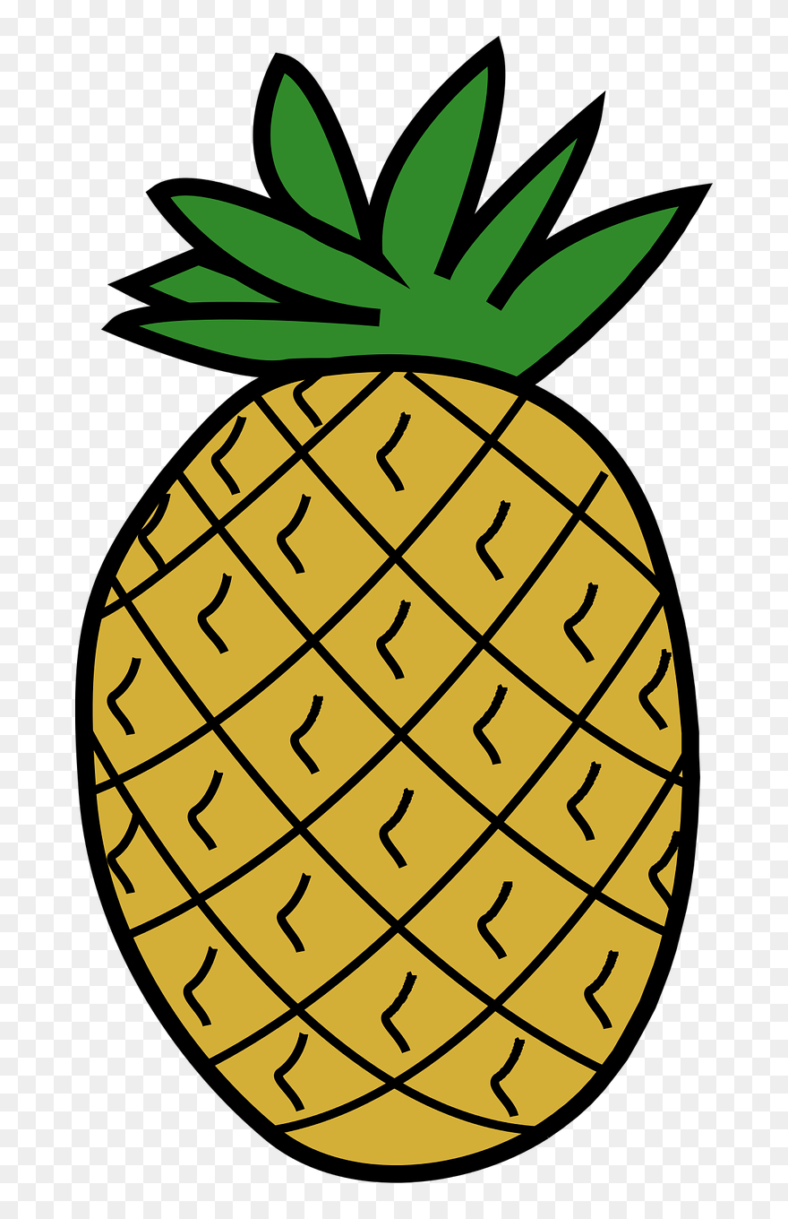 Transparent Tree Ananas Food Fruit Clipart For Nature - Clipart Picture Of A Pineapple - Png Download