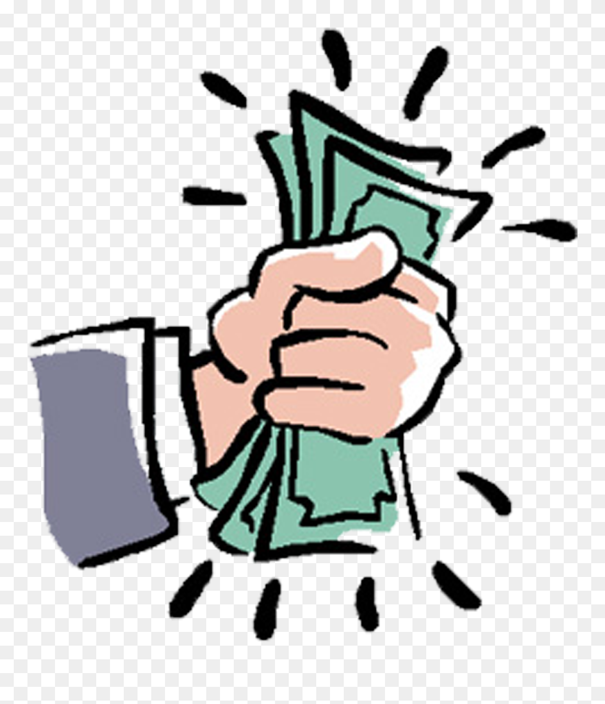 Fistful Of Money Clipart - Png Download