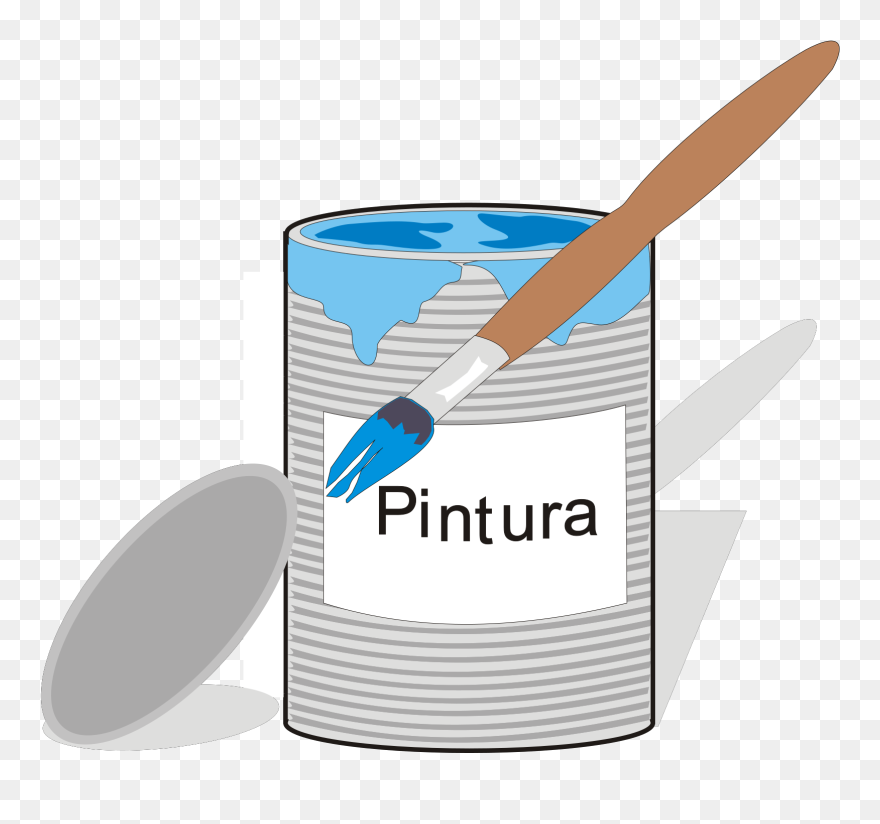 Cartoon Paint Tin Clipart