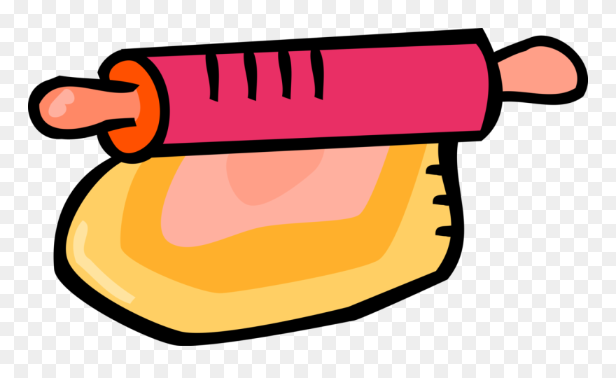 Baker Clipart Rolling Pin - Playdough Rolling Pin Cartoon - Png Download