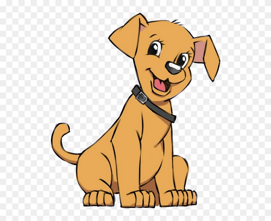 Cartoon Dog Front View Clipart