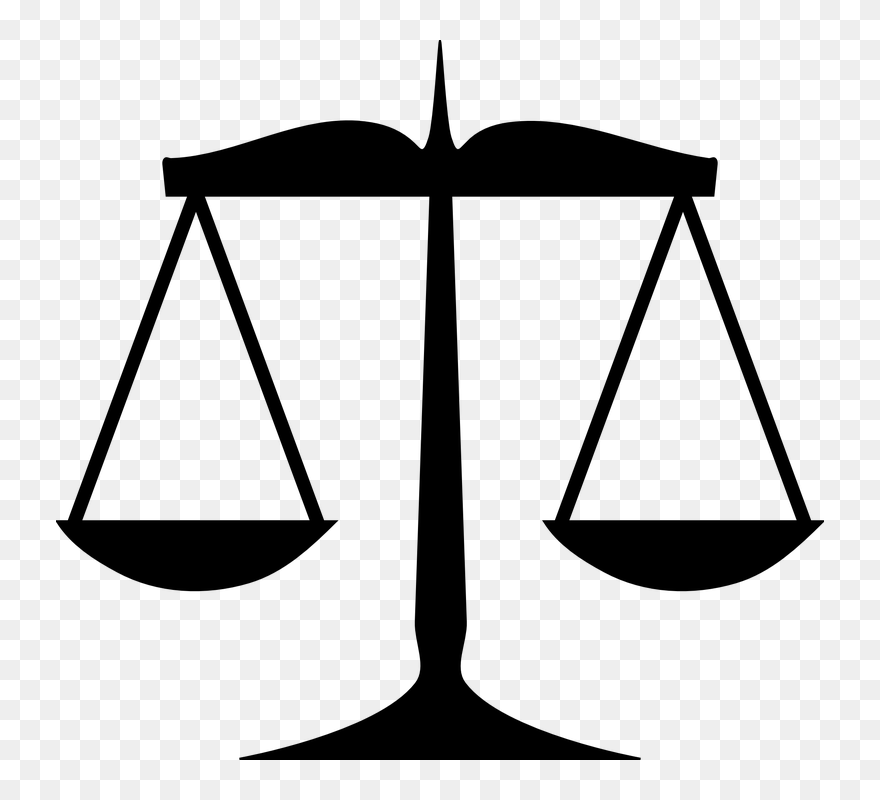 Scales Of Justice Clip Art - Png Download