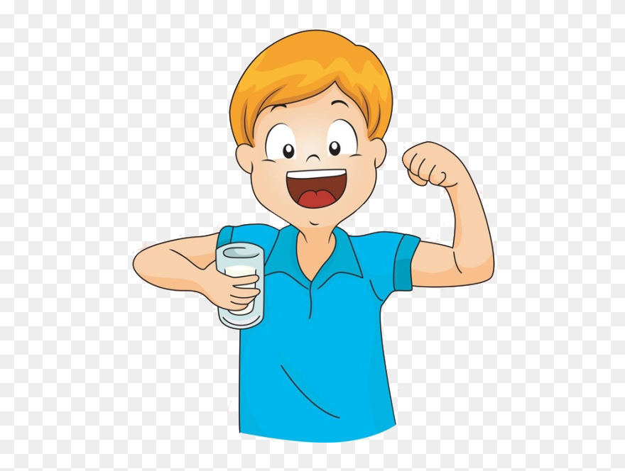 Transparent Download Boy Drinking Water Clipart - Drinking Water Cartoon Png