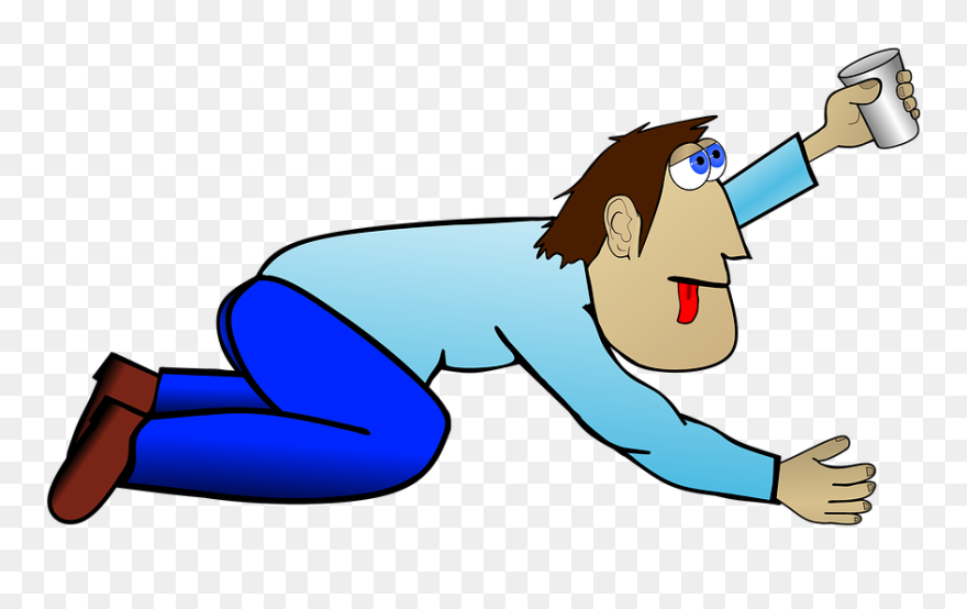 Drinking Water Thirsty Cartoon Clipart