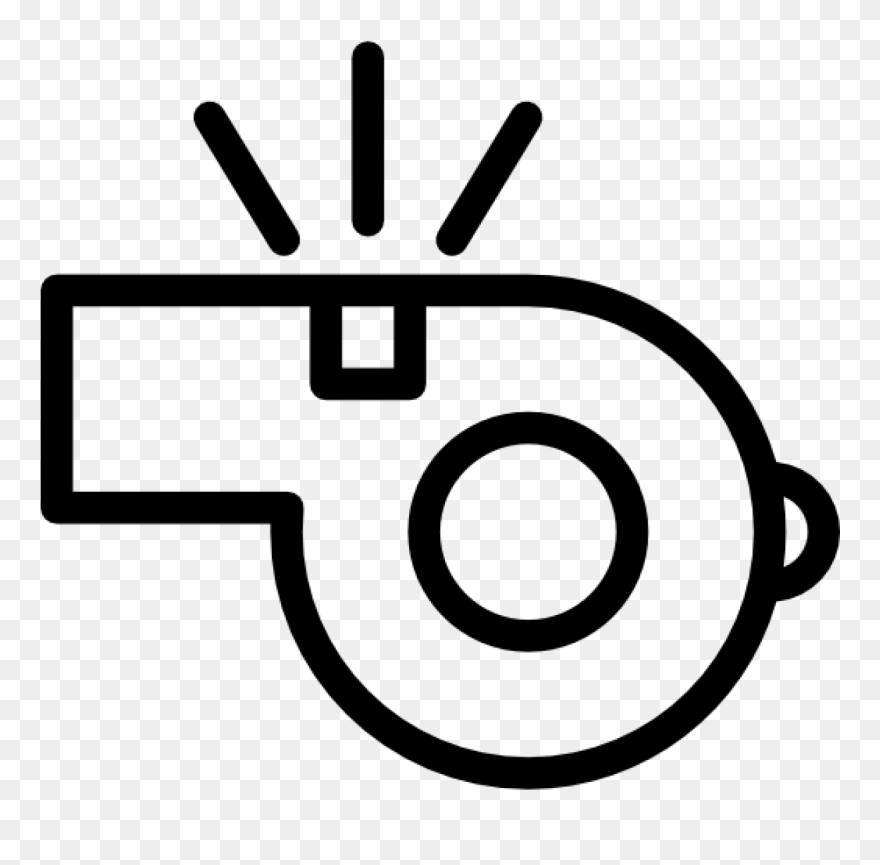 Whistleblower Black And White Clipart