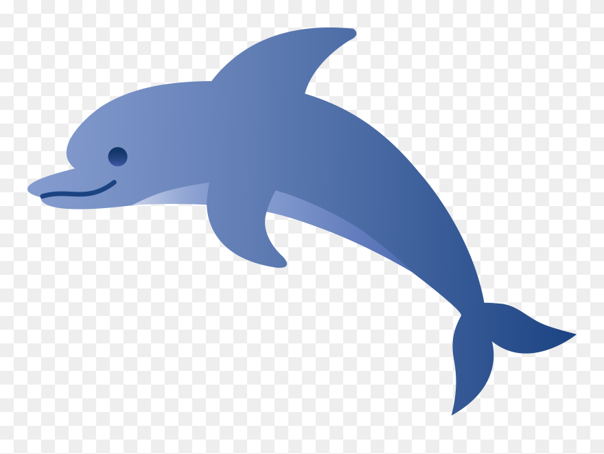 Jumping - Dolphin - Clip - Art - Cartoon Dolphin - Png Download