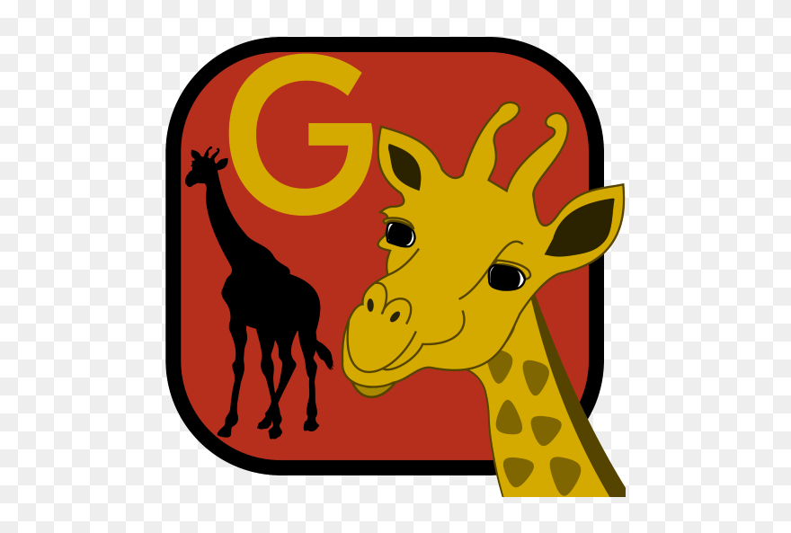 Letter Clipart Animal - Giraffe - Png Download