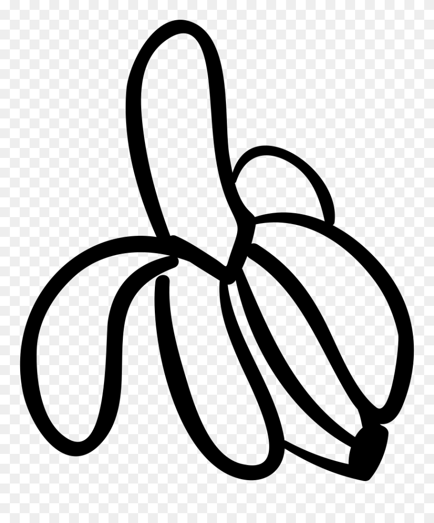 Peeled Banana - Banana Clipart