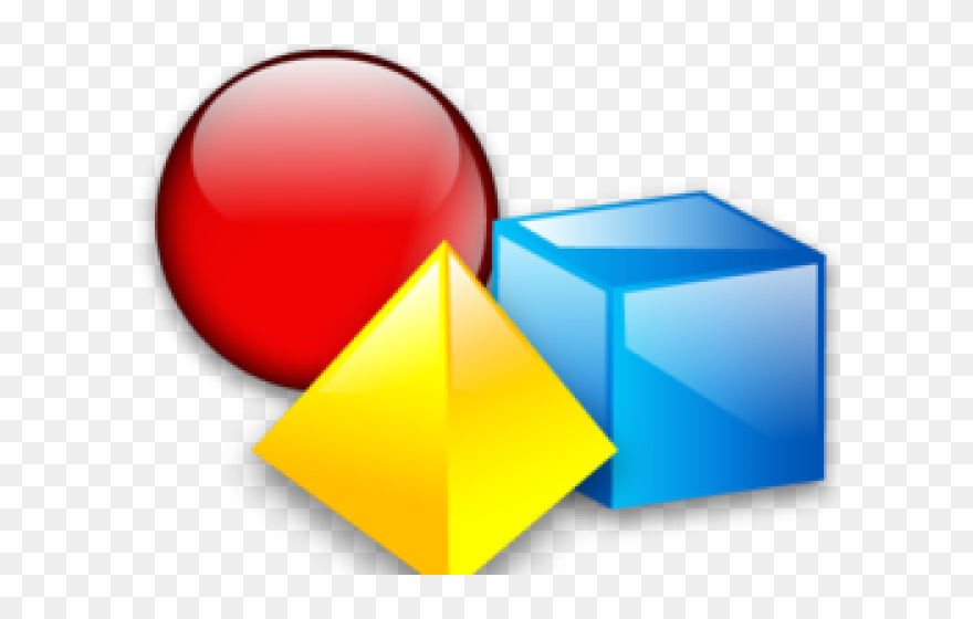 3d Shape Clipart - Graphic Design - Png Download