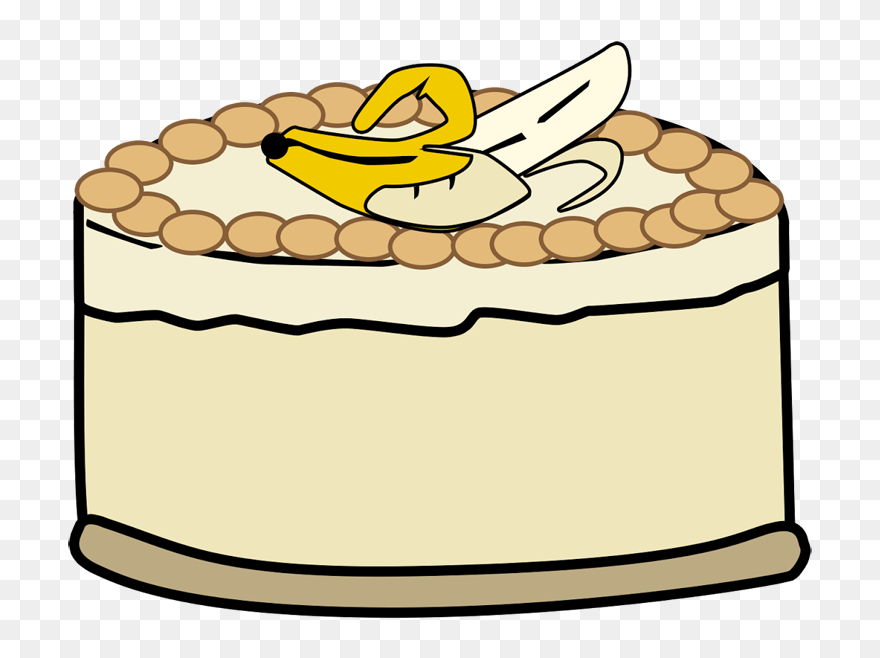 Tiptoe Clipart Banana - Banana Cake Cute Clipart - Png Download