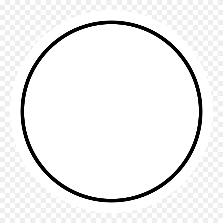 Shapes Clip Art Black And White - Circle - Png Download