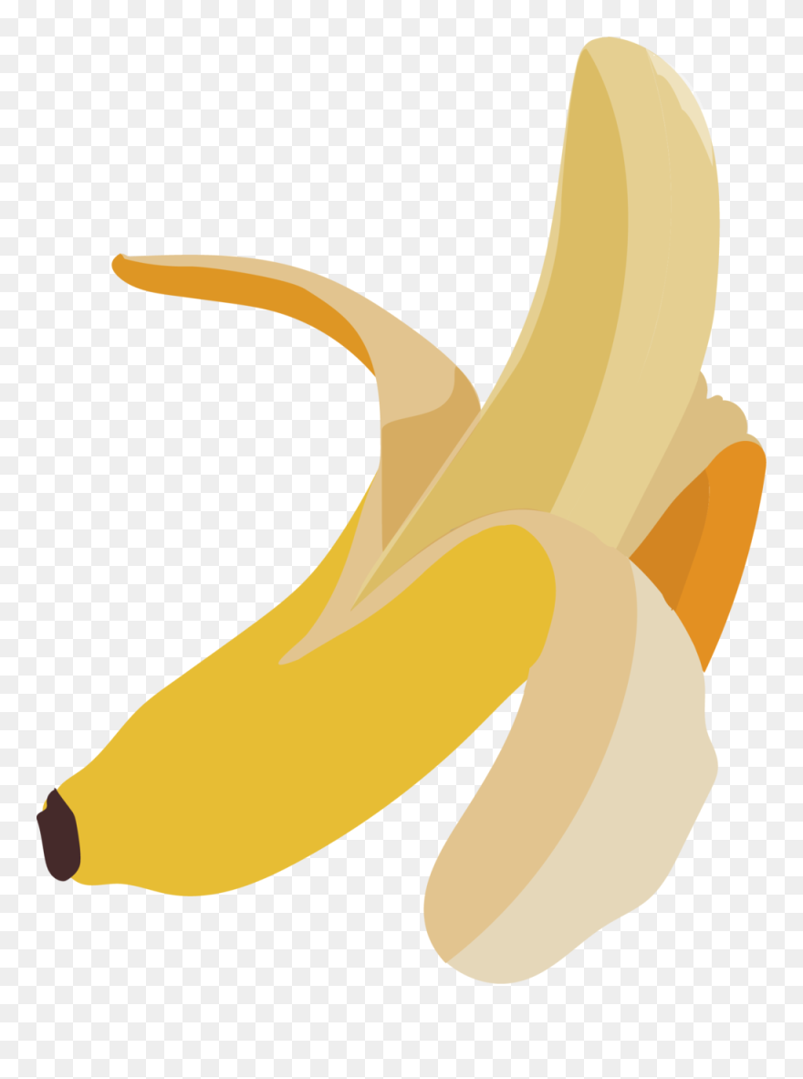 Peeled Banana Clipart - Png Download