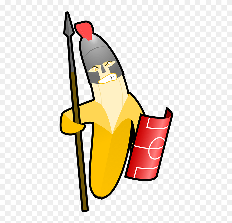 Banana Warrior Clipart - Transparent Animated Veterans Day - Png Download