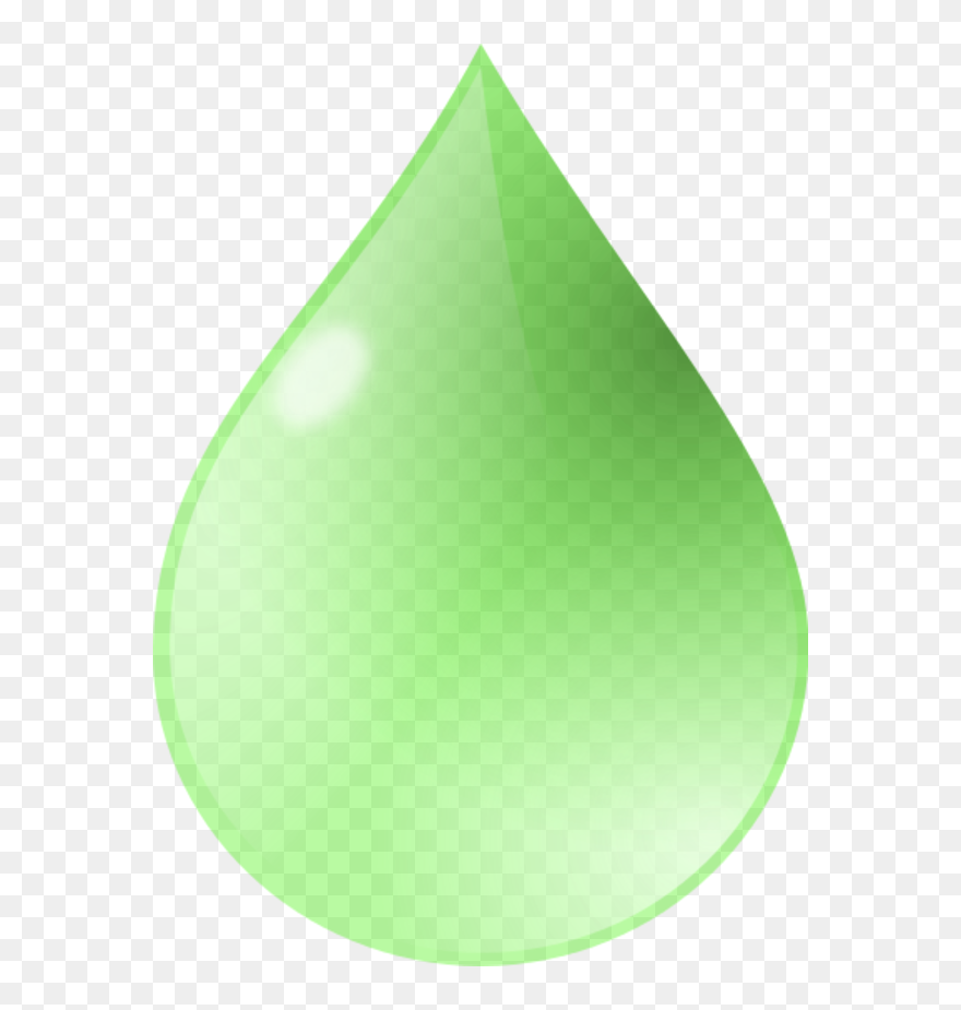Drawing Sweat Water - Green Water Drop Png Clipart