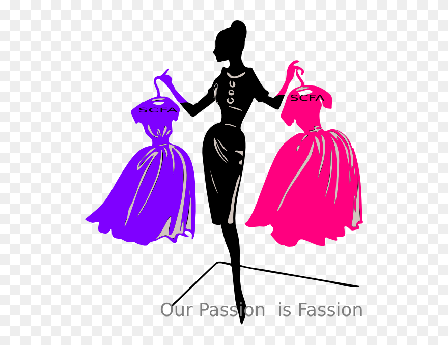 Women Fashion Show Illustration Clipart