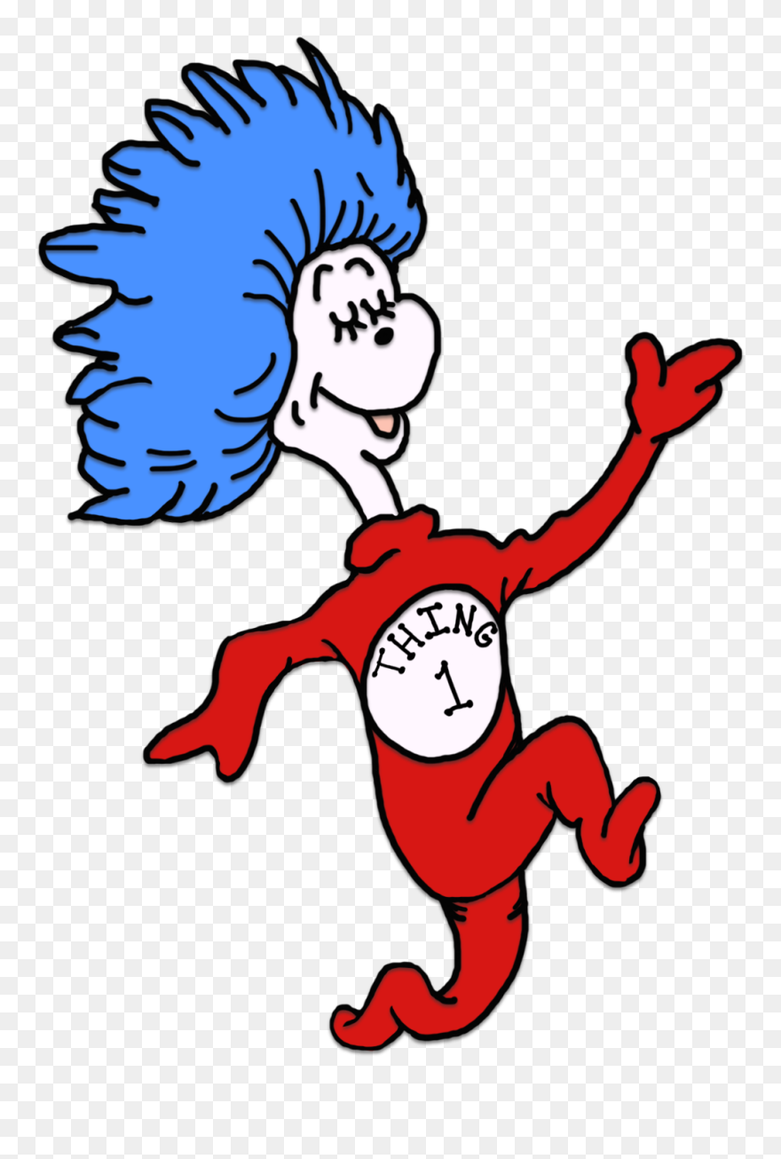 Thing 1 Thing 2 Clip Art Clipart Transparent Stock - Transparent Dr Seuss Clipart - Png Download