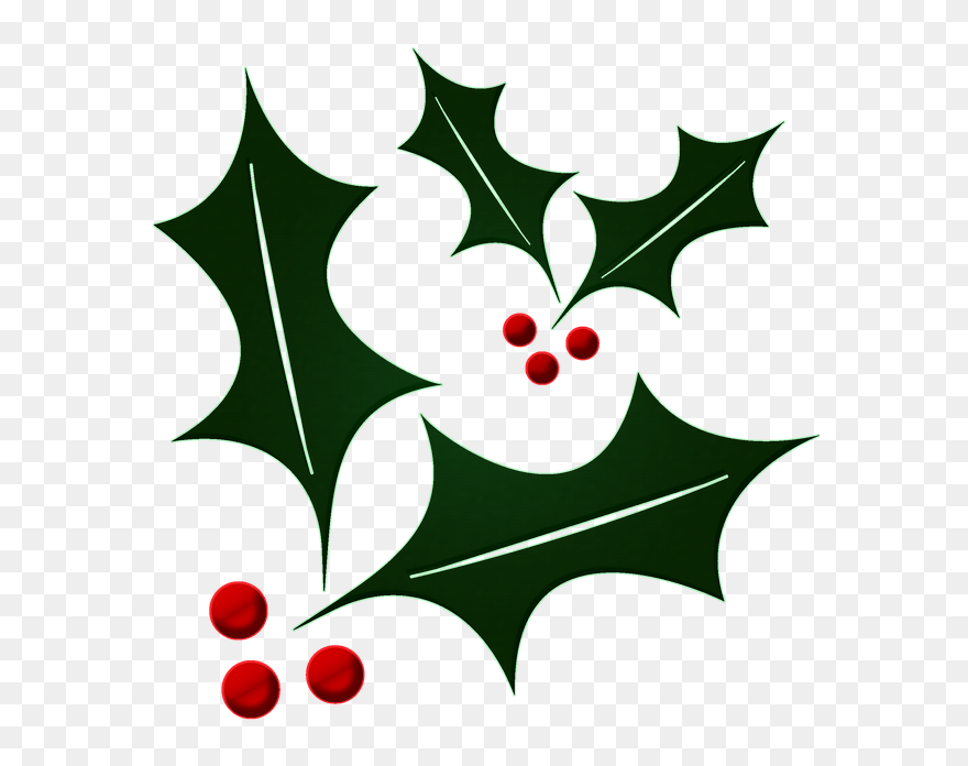 Christmas Leaves Clipart - Png Download
